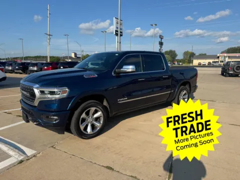 Blue 2021 Ram 1500 Limited for sale in Charles City, IA