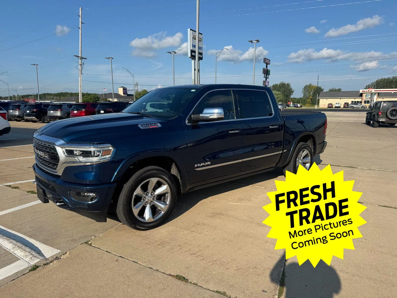 Blue 2021 Ram 1500 Limited for sale in Charles City, IA
