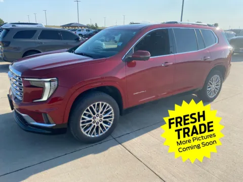 Red 2025 GMC Acadia AWD Denali for sale in Charles City, IA