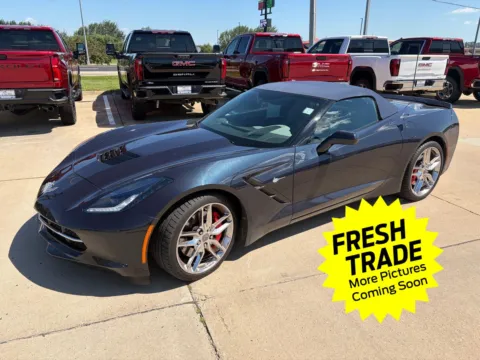 Blue 2014 Chevrolet Corvette Stingray Z51 3LT for sale in Charles City, IA