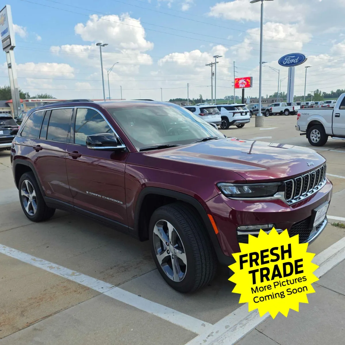 Red 2024 Jeep Grand Cherokee Limited for sale in Charles City, IA