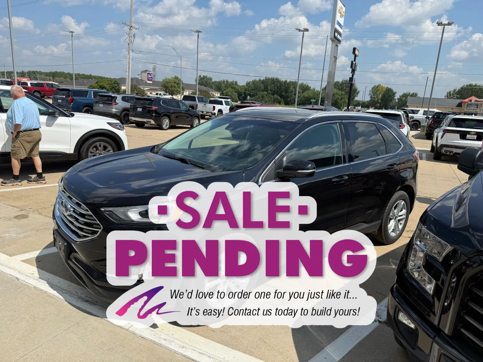 Black 2019 FORD Edge SEL for sale in Charles City, IA