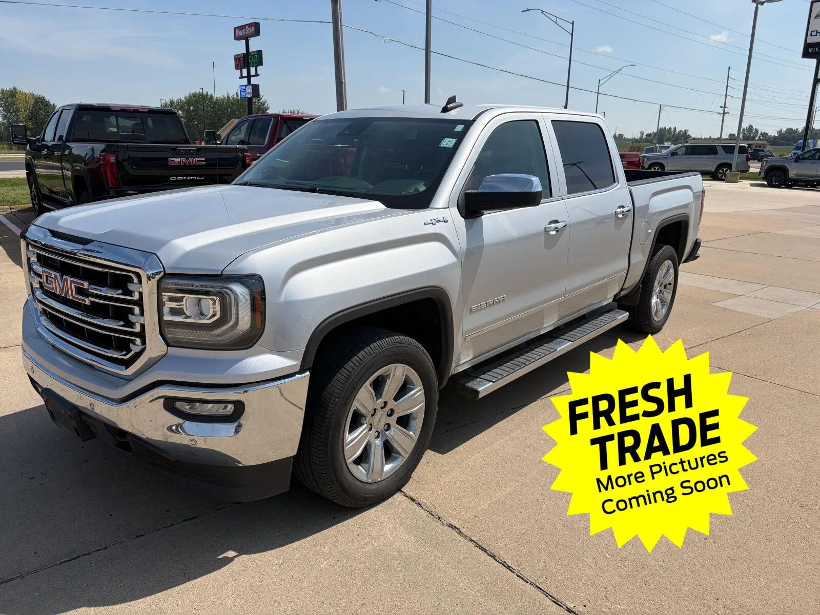 Silver 2017 GMC SIERRA 1500 SLT for sale in Charles City, IA