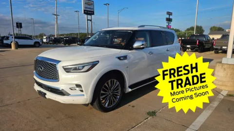 White 2020 INFINITI QX80 LIMITED for sale in Charles City, IA