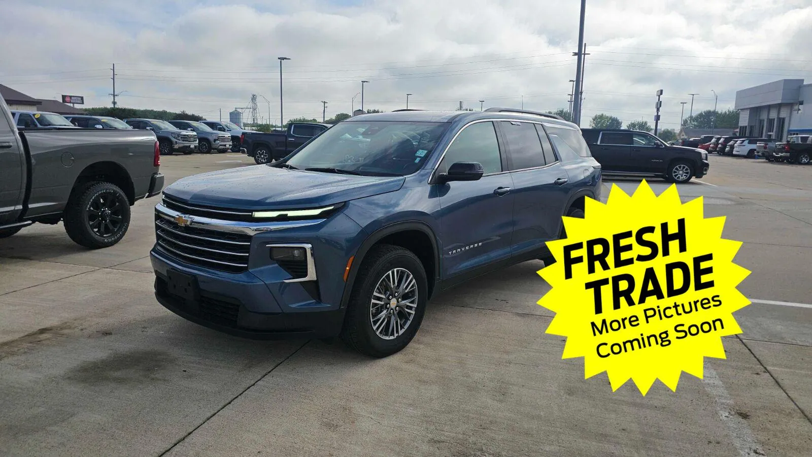 Blue 2025 Chevrolet Traverse AWD LT for sale in Charles City, IA