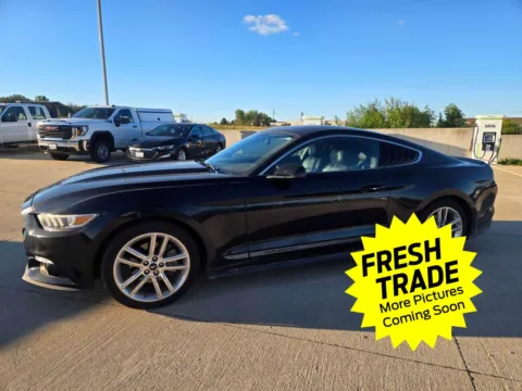 Black 2017 Ford Mustang EcoBoost Premium for sale in Charles City, IA
