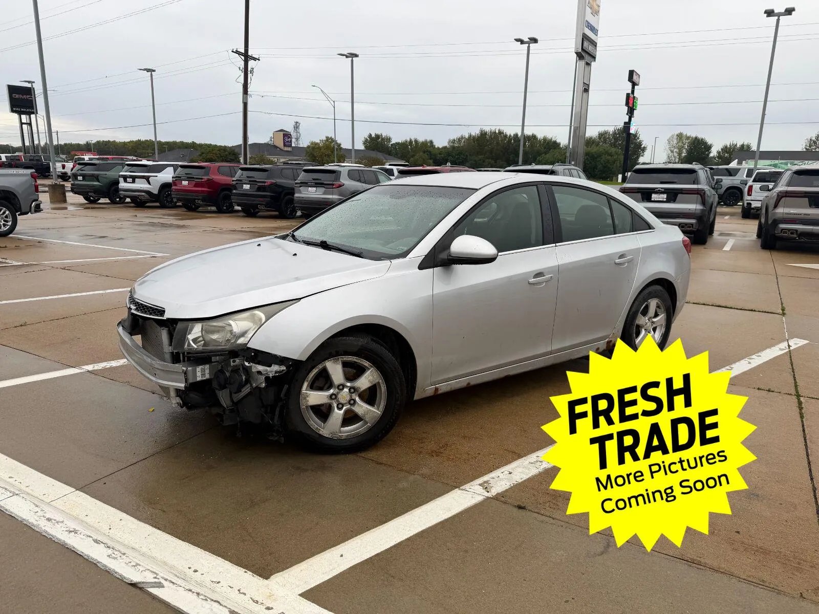 Silver 2011 Chevrolet Cruze LT w/1FL for sale in Charles City, IA