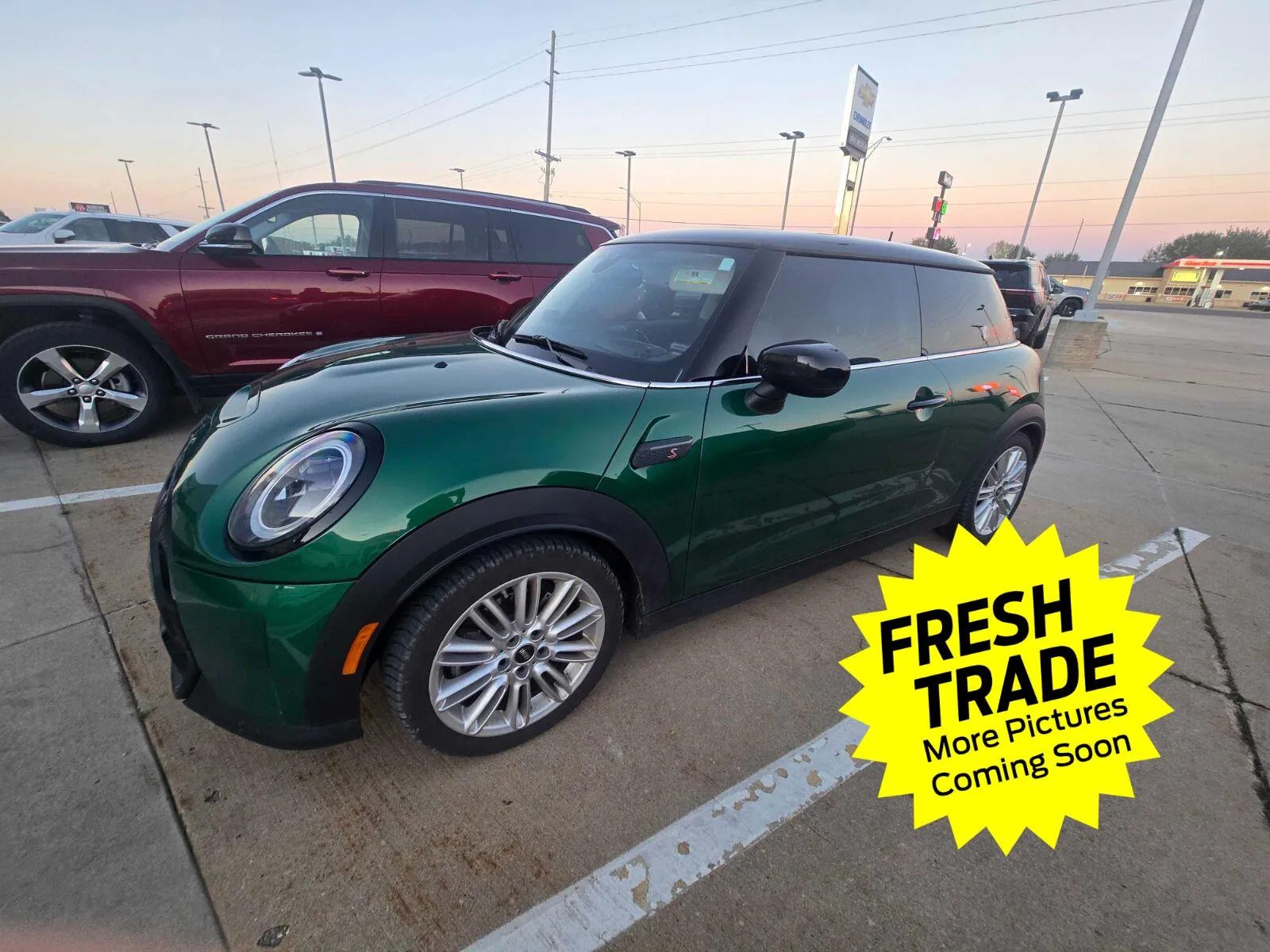 Green 2022 MINI Hardtop 2 Door Cooper S for sale in Charles City, IA