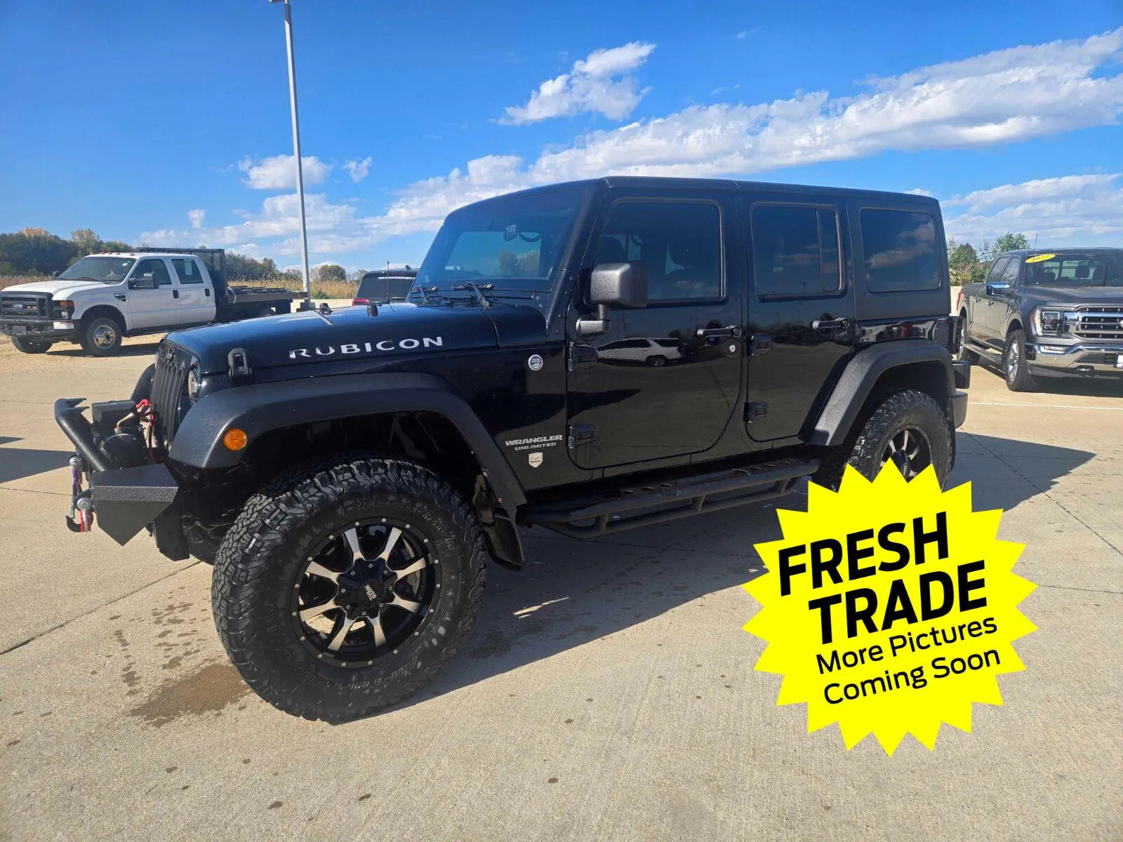 Black 2012 Jeep Wrangler Unlimited Rubicon for sale in Charles City, IA