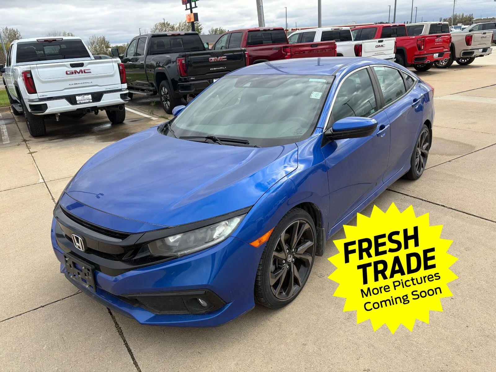 Blue 2019 Honda Civic Sport for sale in Charles City, IA