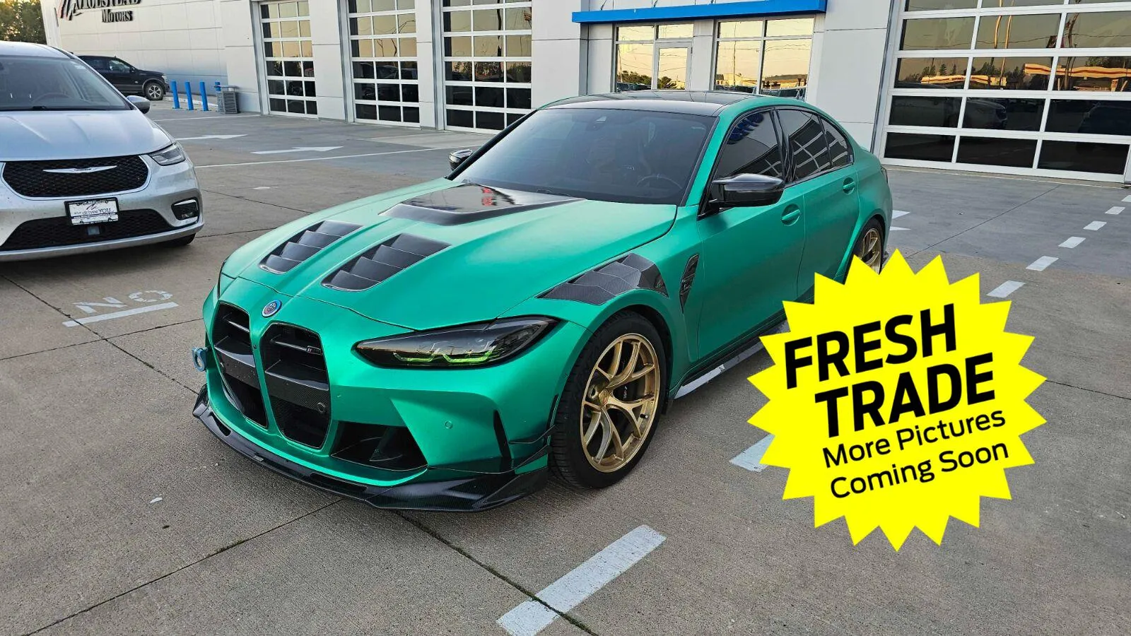 White 2023 BMW M3 Competition xDrive for sale in Charles City, IA