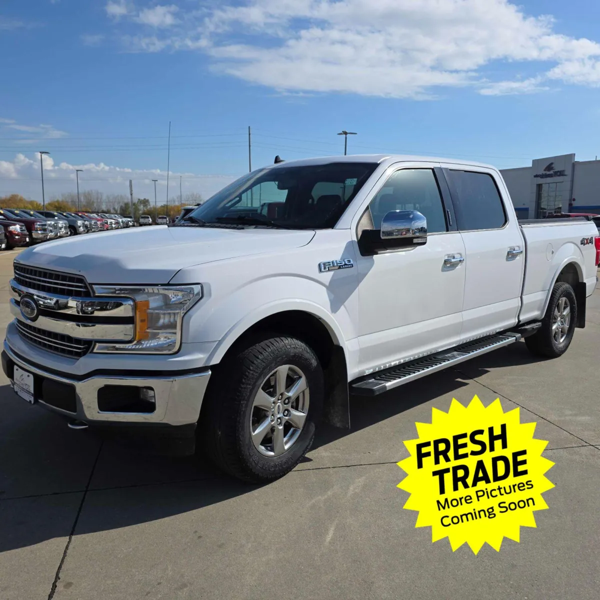 White 2020 FORD F-150 Lariat for sale in Charles City, IA