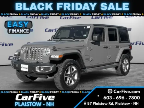 Gray 2018 Jeep Wrangler Unlimited Sahara for sale in Plaistow, NH