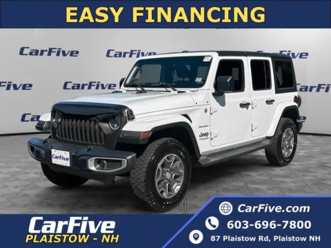 White 2018 Jeep Wrangler Unlimited Sahara for sale in Plaistow, NH