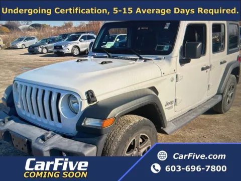 White 2018 Jeep Wrangler Unlimited Sport S for sale in Plaistow, NH