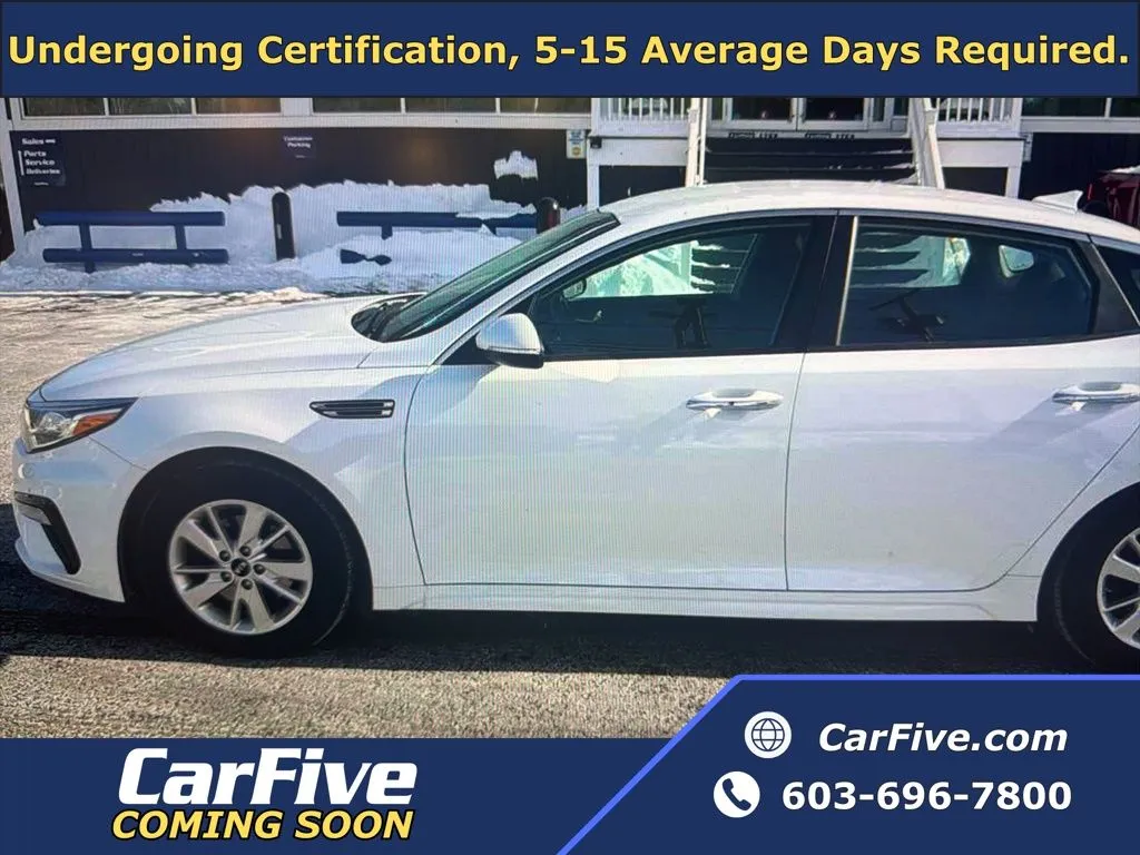 White 2019 Kia Optima LX for sale in Plaistow, NH