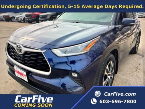 Blue 2021 Toyota Highlander XLE for sale in Plaistow, NH