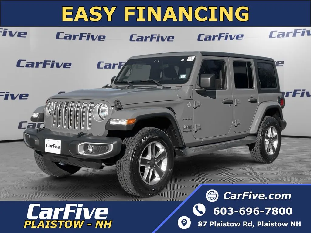 Gray 2018 Jeep Wrangler Unlimited Sahara for sale in Plaistow, NH