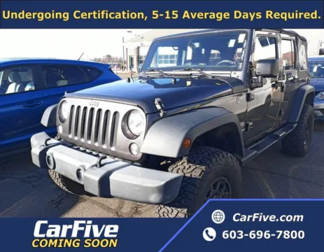 Gray 2018 Jeep Wrangler JK Unlimited Sport for sale in Plaistow, NH