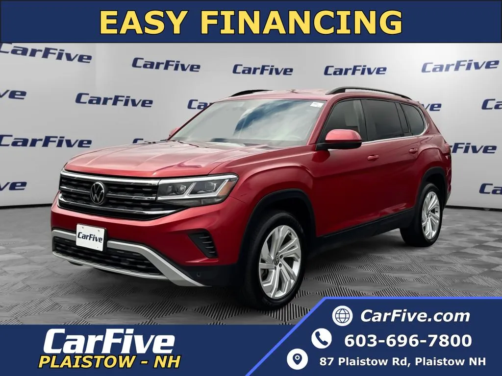 Red 2023 Volkswagen Atlas 3.6L V6 SE w/Technology for sale in Plaistow, NH