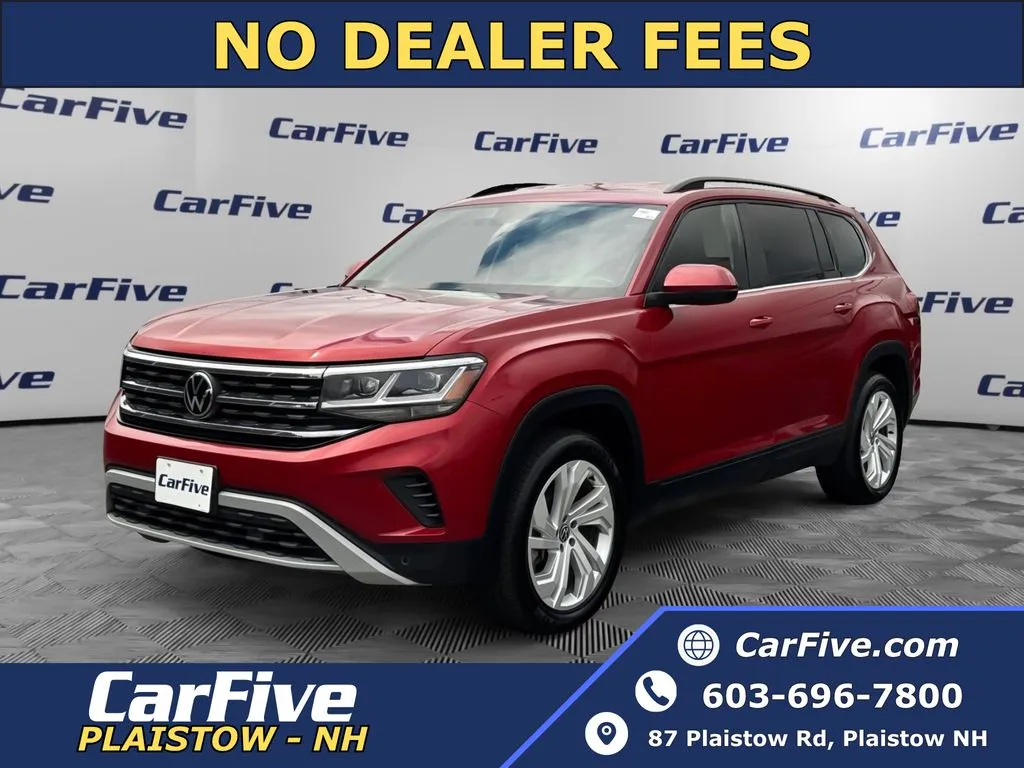 Red 2023 Volkswagen Atlas 3.6L V6 SE w/Technology for sale in Plaistow, NH