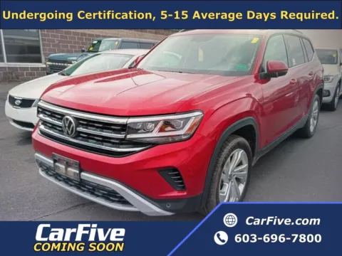 Red 2023 Volkswagen Atlas 3.6L V6 SE w/Technology for sale in Plaistow, NH