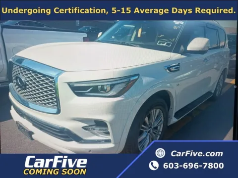 White 2019 INFINITI QX80 LUXE for sale in Plaistow, NH