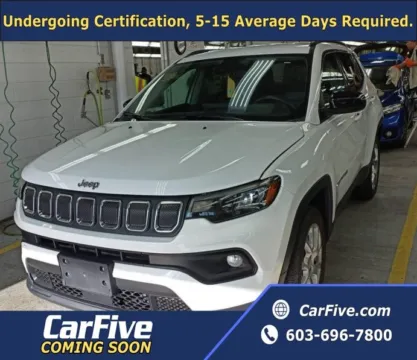 White 2022 Jeep Compass Latitude Lux for sale in Plaistow, NH