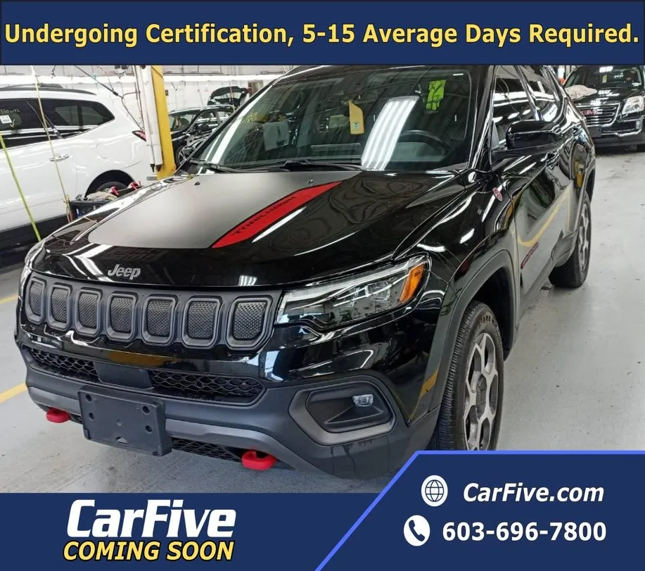 Black 2022 Jeep Compass Trailhawk for sale in Plaistow, NH