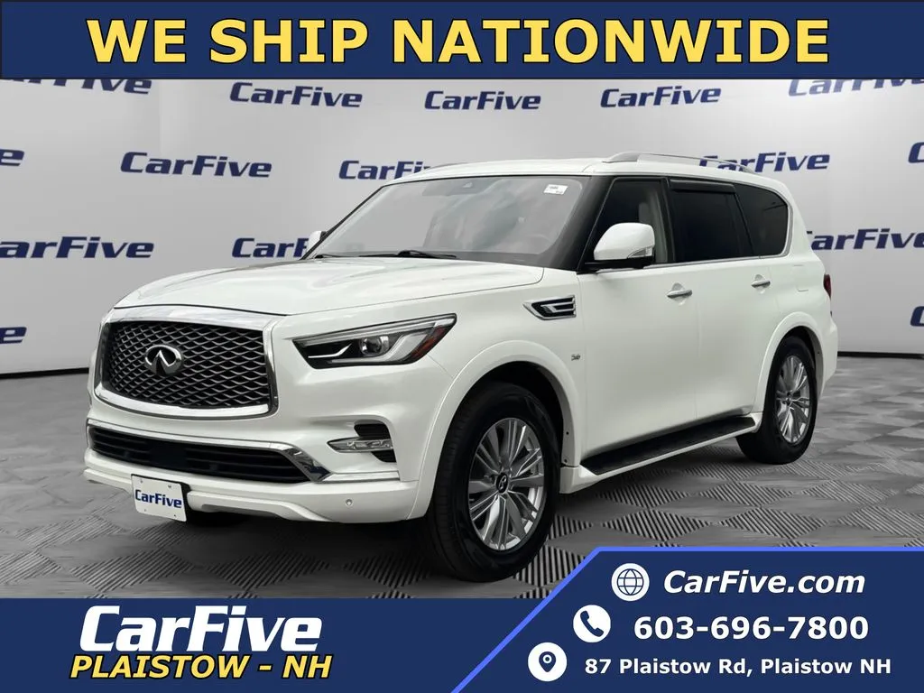White 2019 INFINITI QX80 LUXE for sale in Plaistow, NH