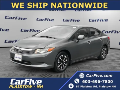 Gray 2012 Honda Civic LX for sale in Plaistow, NH