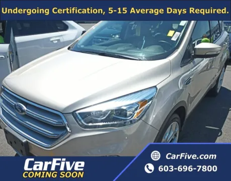 White 2017 Ford Escape Titanium for sale in Plaistow, NH