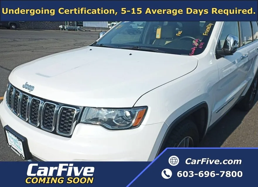 White 2019 Jeep Grand Cherokee Limited for sale in Plaistow, NH