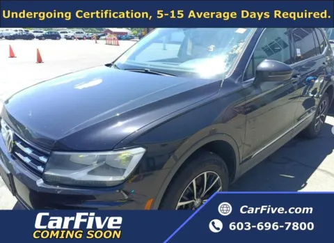 Black 2021 Volkswagen Tiguan 2.0T SE for sale in Plaistow, NH