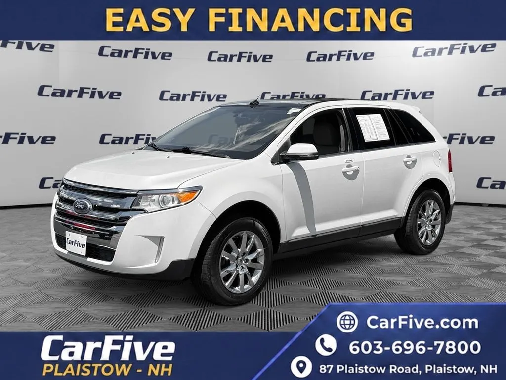 White 2014 Ford Edge Limited for sale in Plaistow, NH