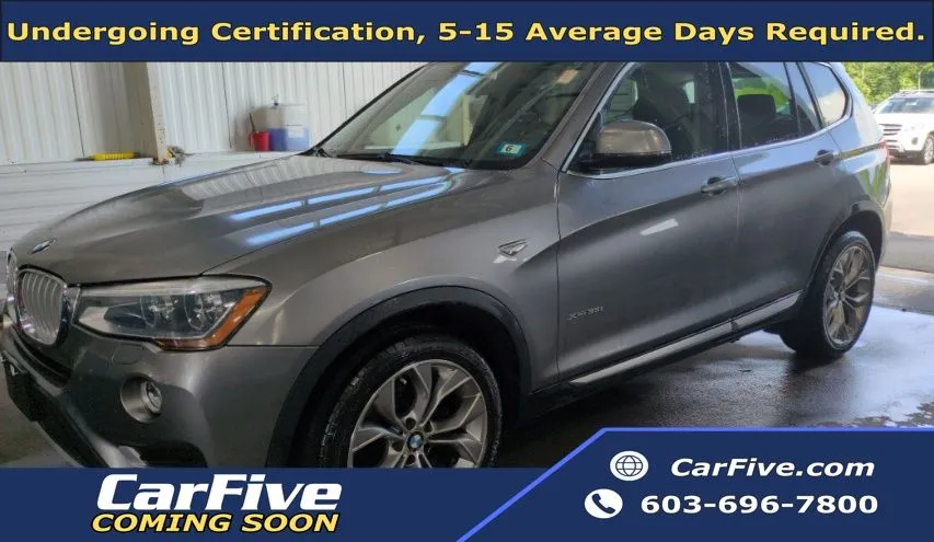 Gray 2017 BMW X3 xDrive35i for sale in Plaistow, NH