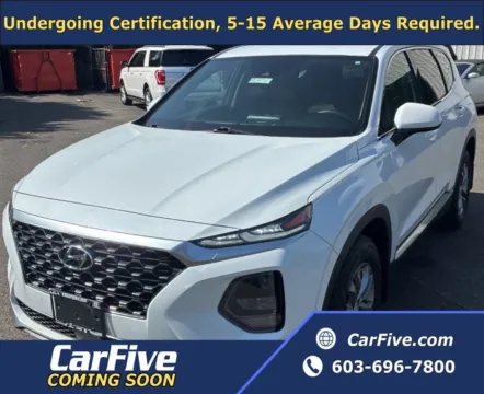 White 2019 Hyundai Santa Fe SEL for sale in Plaistow, NH