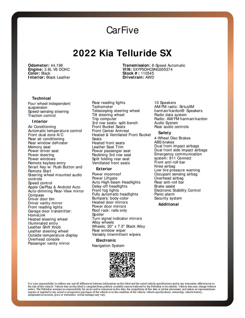 2022 Kia Telluride SX - Photo 31
