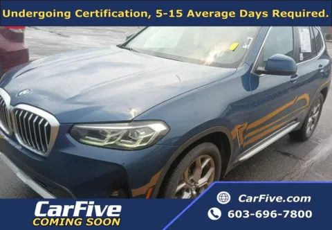 Blue 2022 BMW X3 xDrive30i for sale in Plaistow, NH