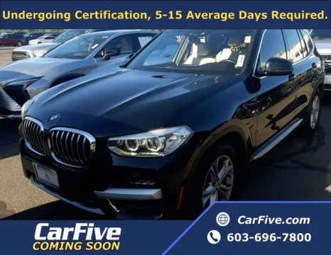Black 2021 BMW X3 xDrive30i for sale in Plaistow, NH