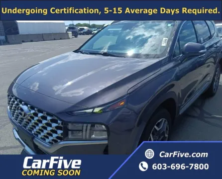 Blue 2022 Hyundai Santa Fe Hybrid SEL Premium for sale in Plaistow, NH