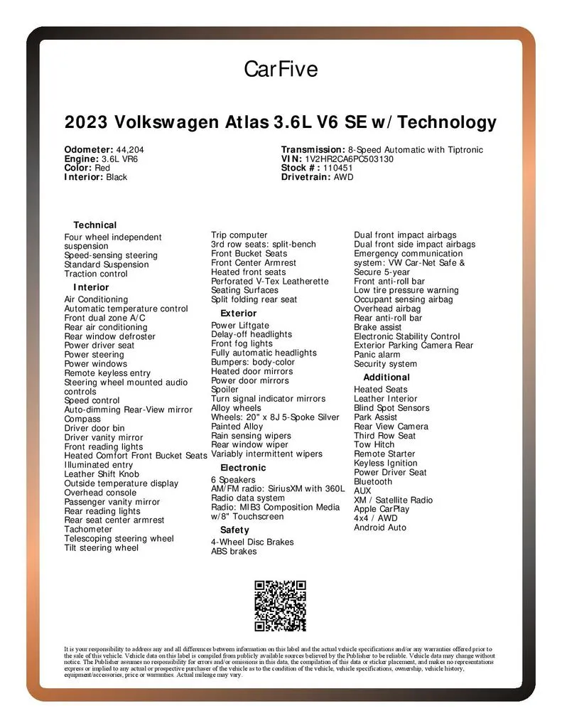2023 Volkswagen Atlas SE w/Tech - Photo 33