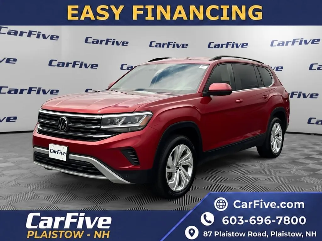 Red 2023 Volkswagen Atlas 3.6L V6 SE w/Technology for sale in Plaistow, NH