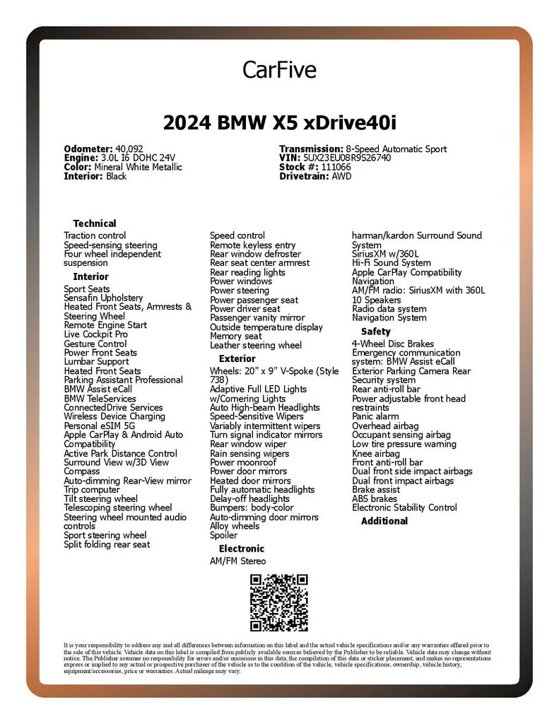 2024 BMW X5 40i - Photo 30