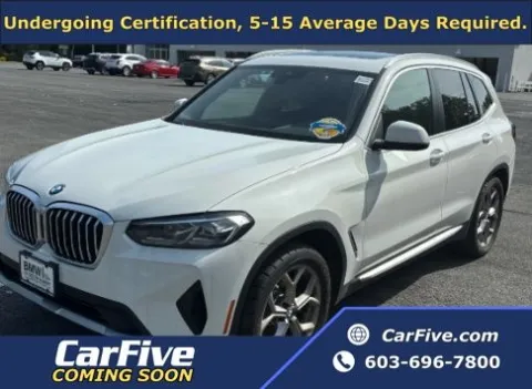 White 2022 BMW X3 xDrive30i for sale in Plaistow, NH