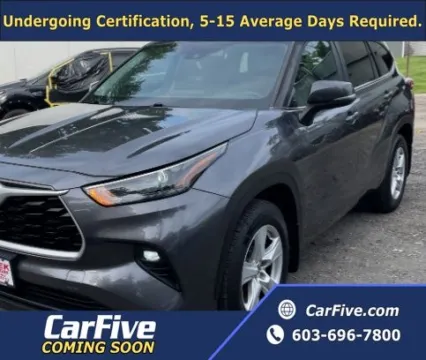 Gray 2023 Toyota Highlander LE for sale in Plaistow, NH