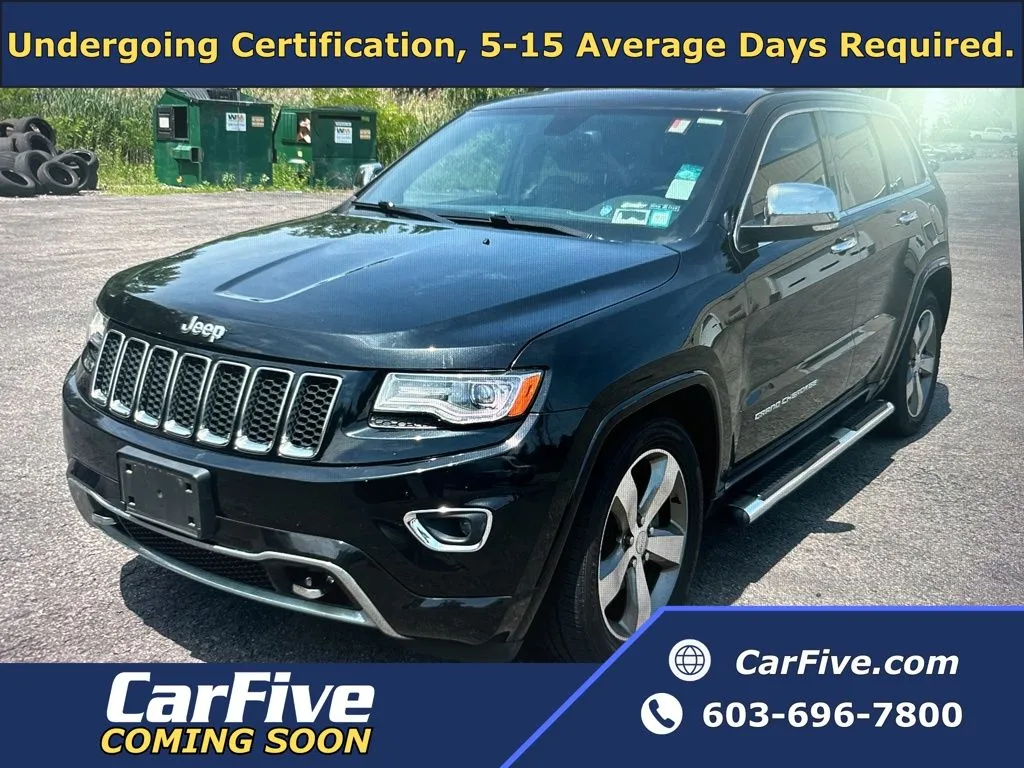 Black 2015 Jeep Grand Cherokee Overland for sale in Plaistow, NH