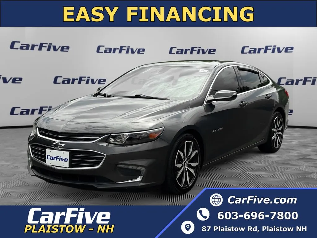 Gray 2017 Chevrolet Malibu LT for sale in Plaistow, NH