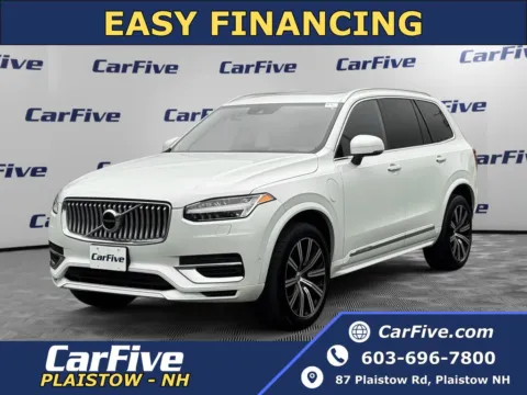 White 2021 Volvo XC90 Recharge Plug-In Hybrid T8 Inscription 6 Passenger for sale in Plaistow, NH