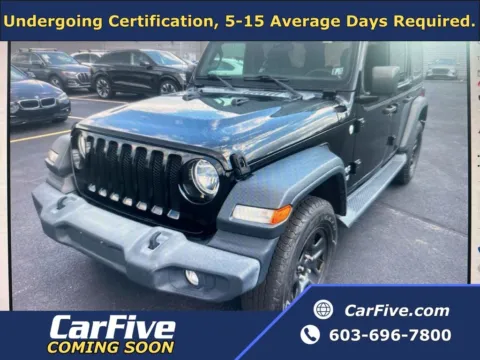 Black 2018 Jeep Wrangler Unlimited Sport for sale in Plaistow, NH